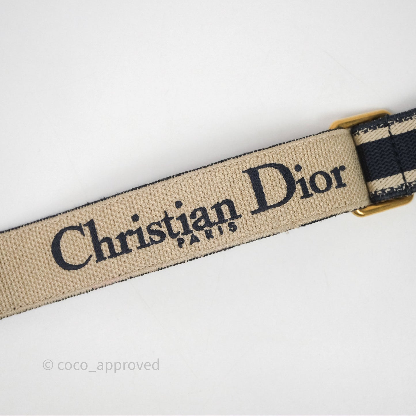 Christian Dior Adjustable Shoulder Strap Navy