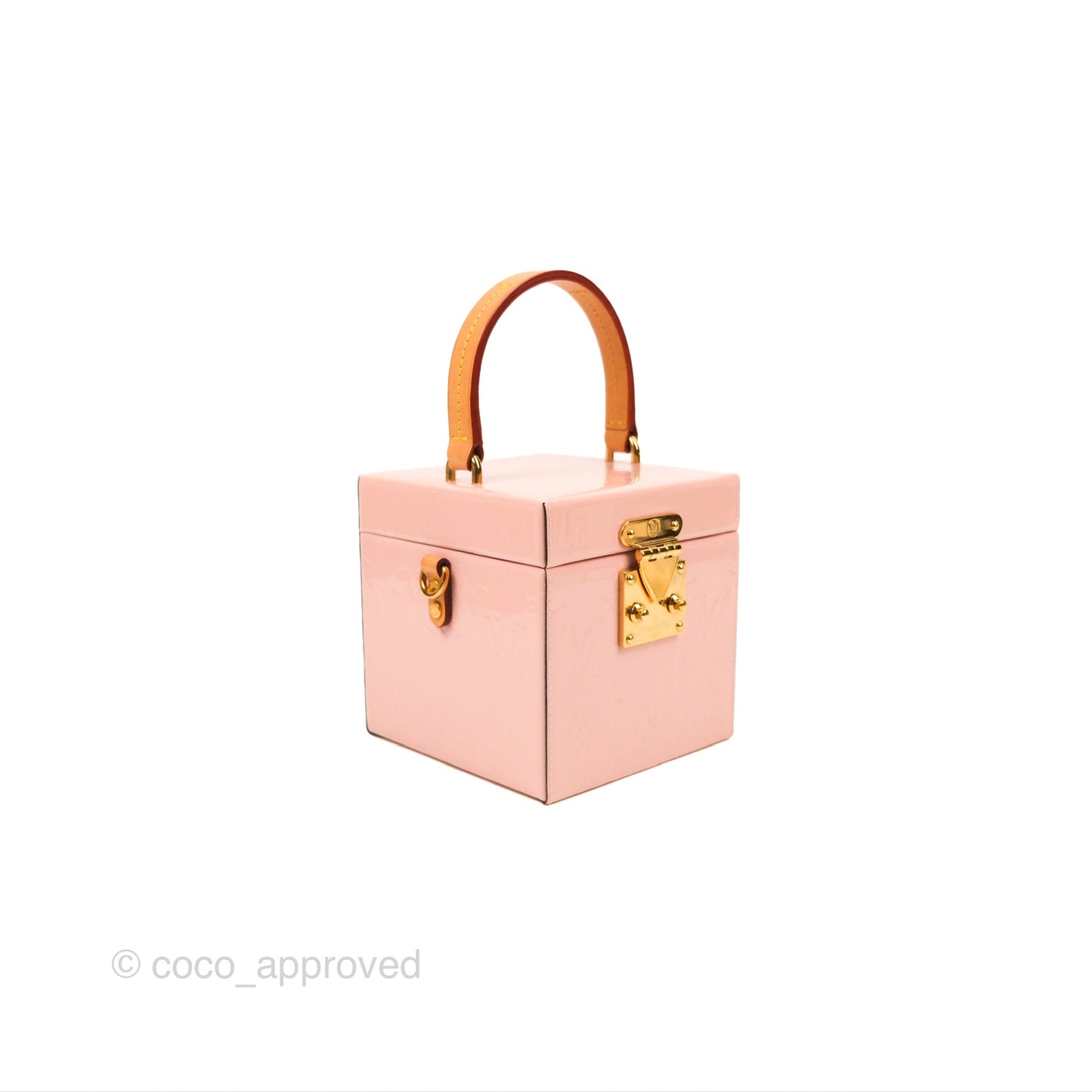 Louis Vuitton Bleecker Box Rose Ballerine Vernis Embossed Monogram