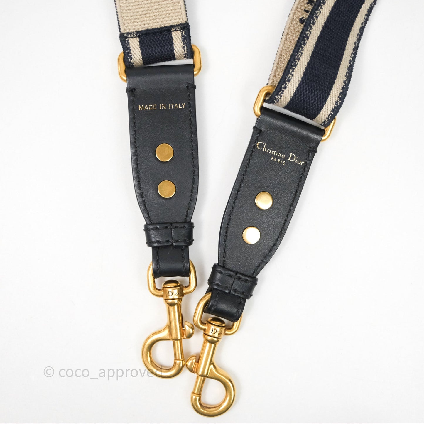 Christian Dior Adjustable Shoulder Strap Navy