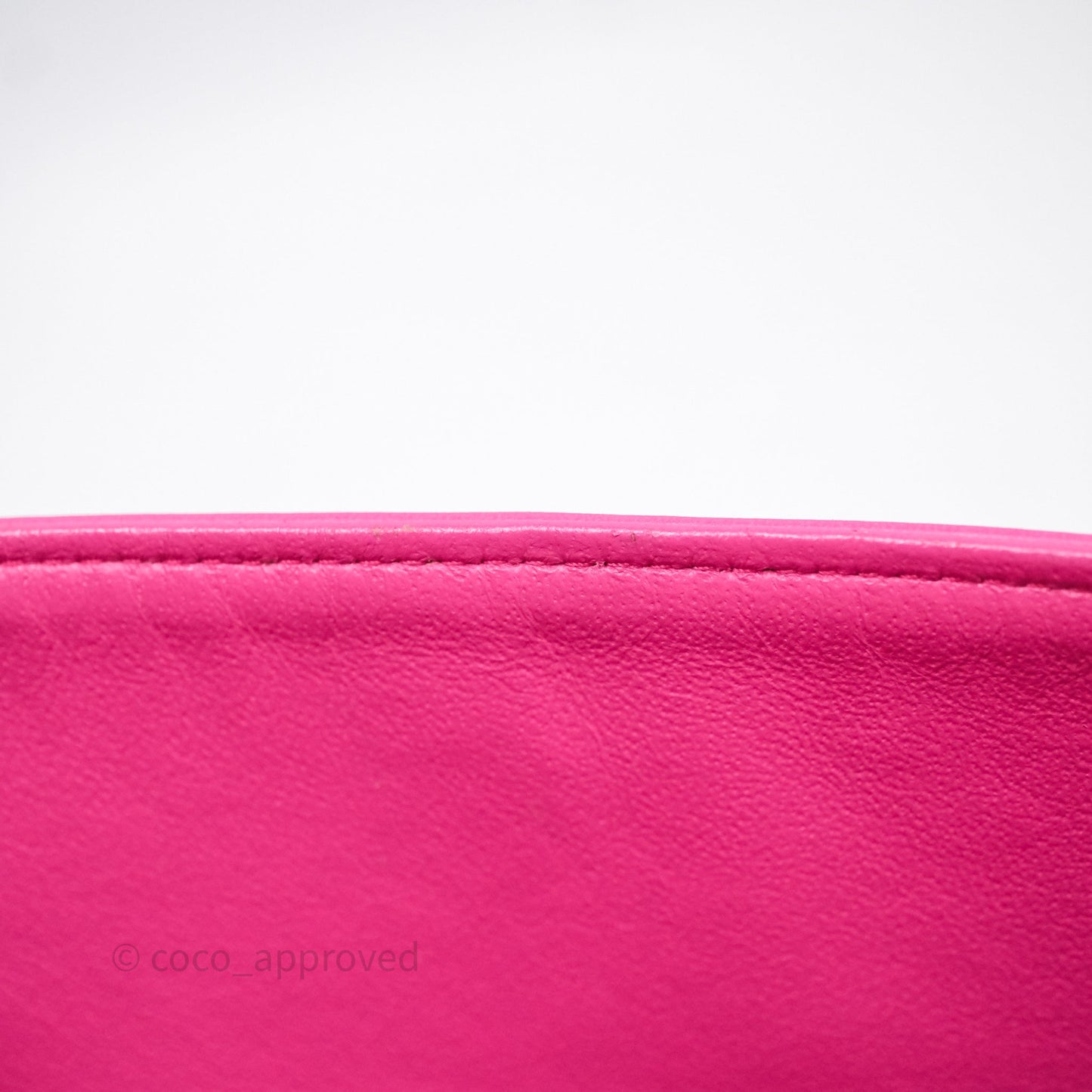 Chanel Classic M/L Medium Flap Quilted Hot Pink Lambskin Gold Hardware