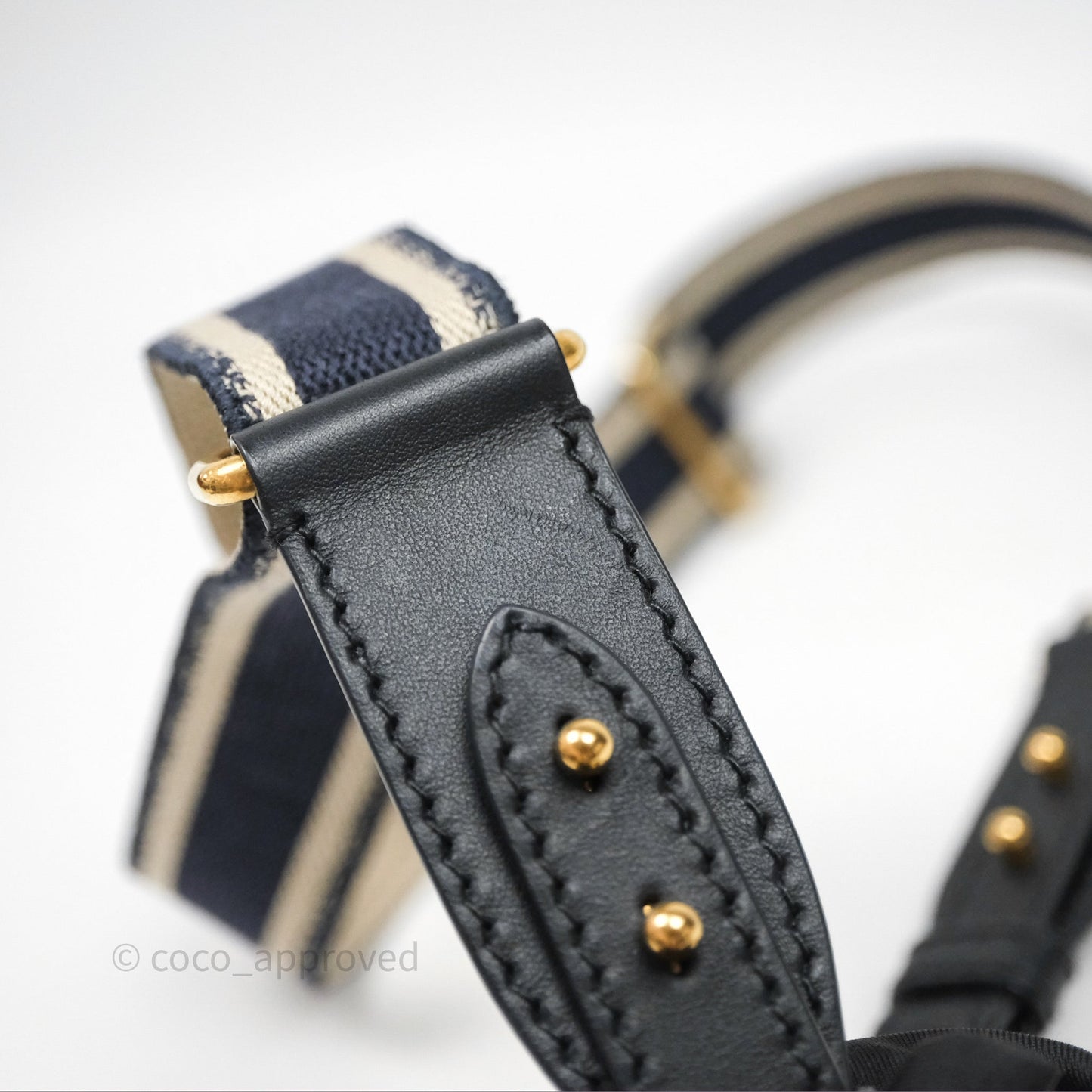Christian Dior Adjustable Shoulder Strap Navy