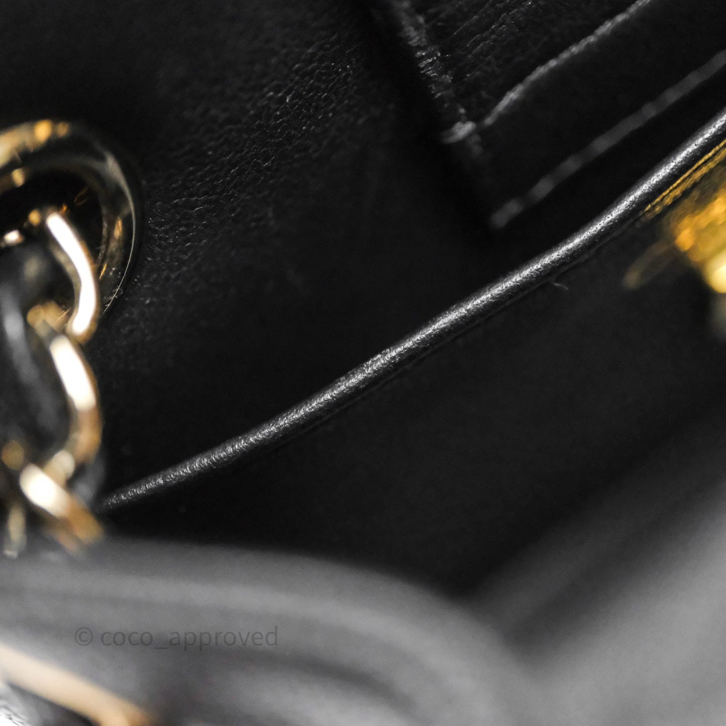 Chanel Mini Bucket Tote Black Caviar Gold Hardware 22S
