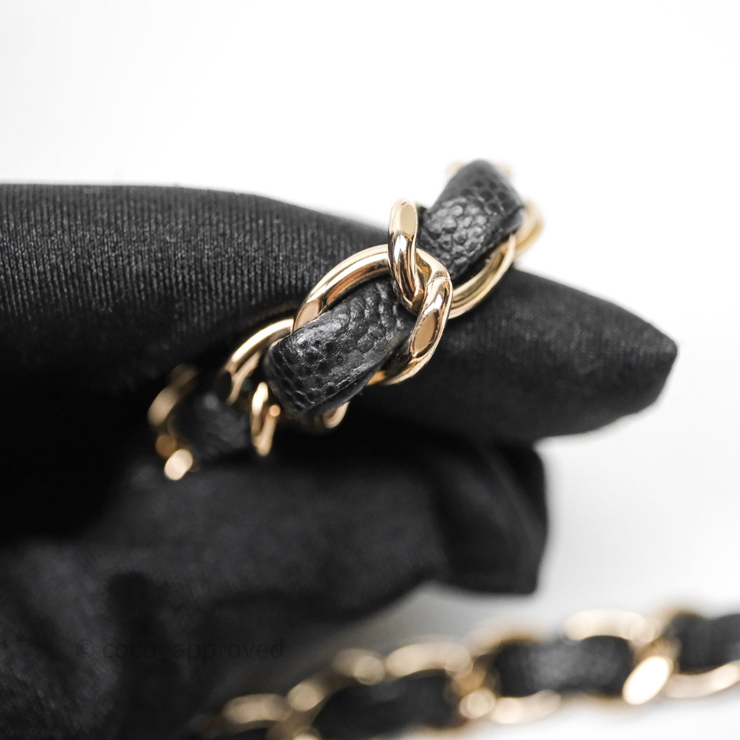 Chanel Mini Bucket Tote Black Caviar Gold Hardware 22S