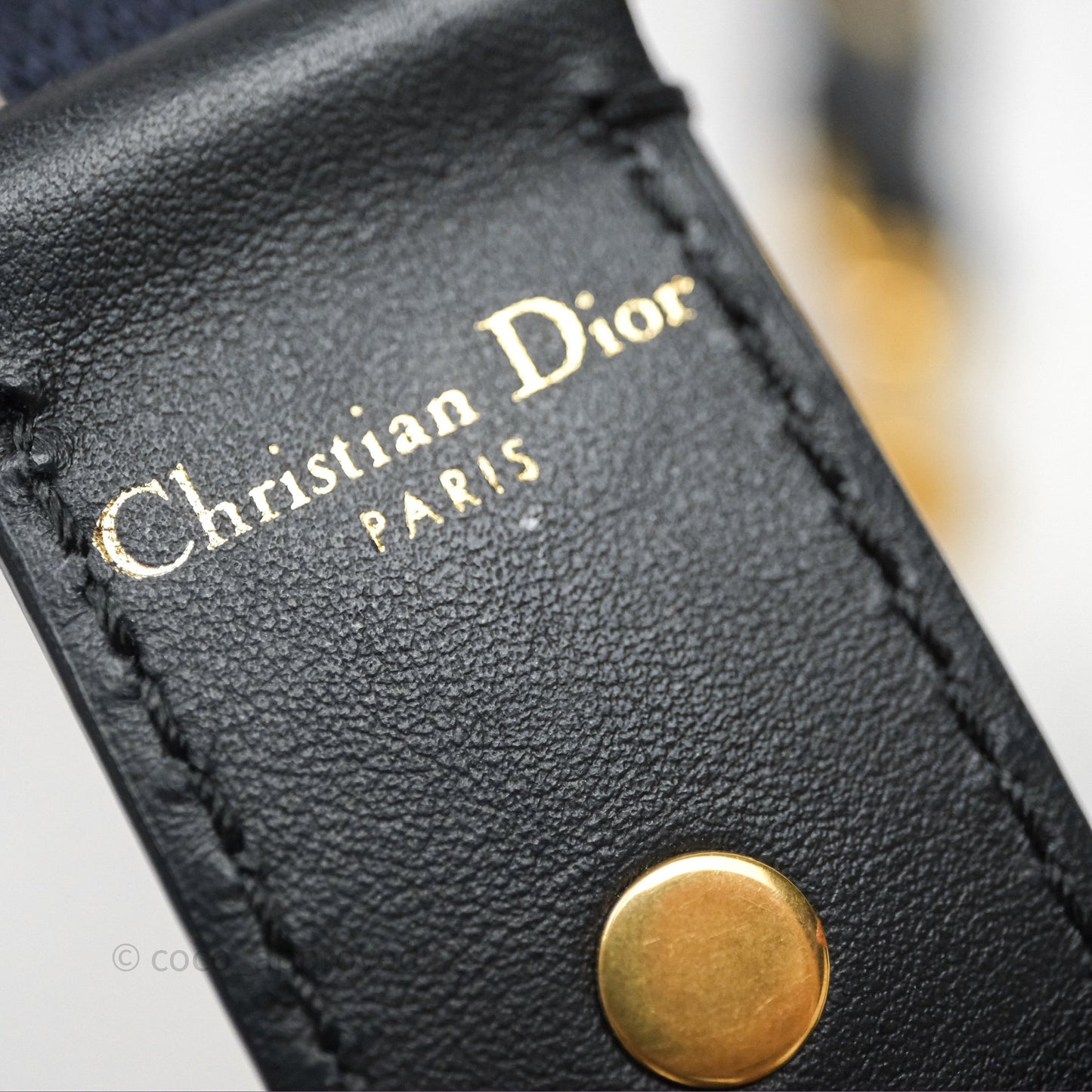 Christian Dior Adjustable Shoulder Strap Navy