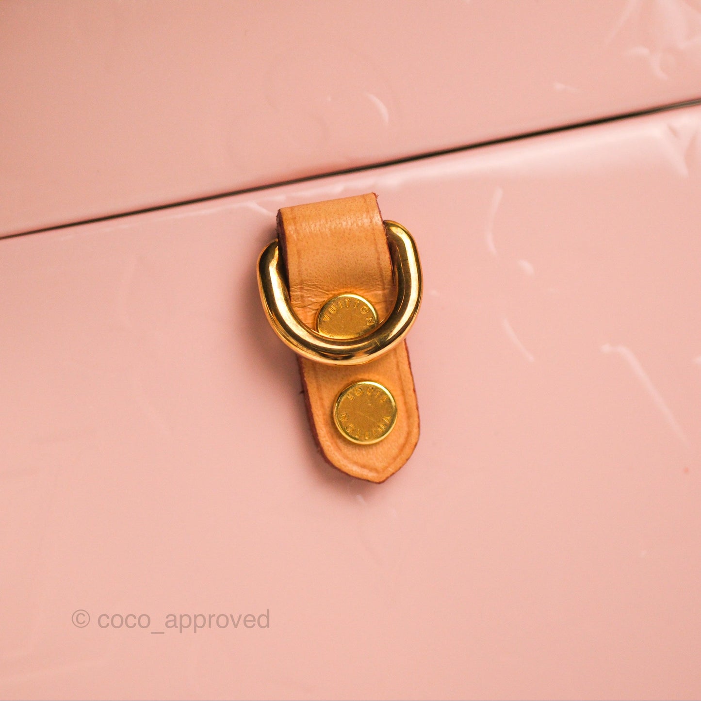 Louis Vuitton Bleecker Box Rose Ballerine Vernis Embossed Monogram