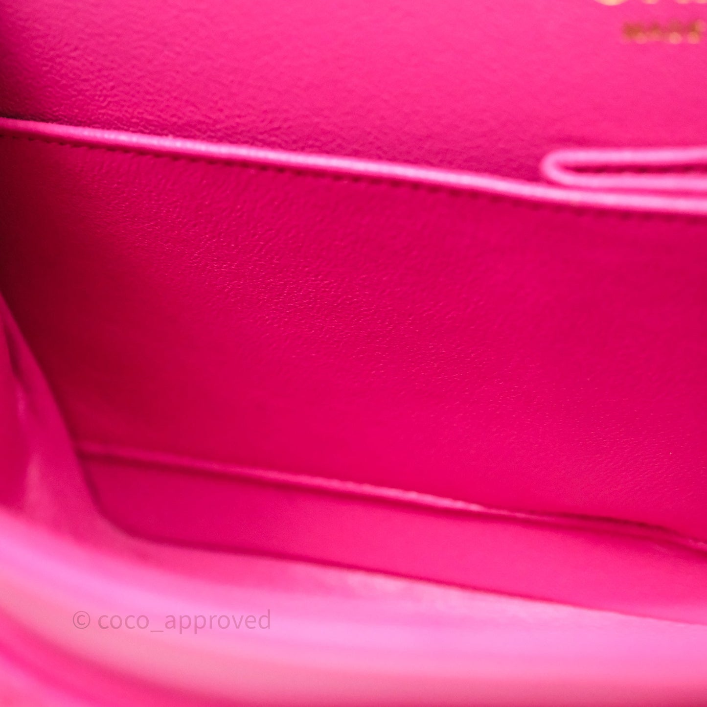 Chanel Classic M/L Medium Flap Quilted Hot Pink Lambskin Gold Hardware