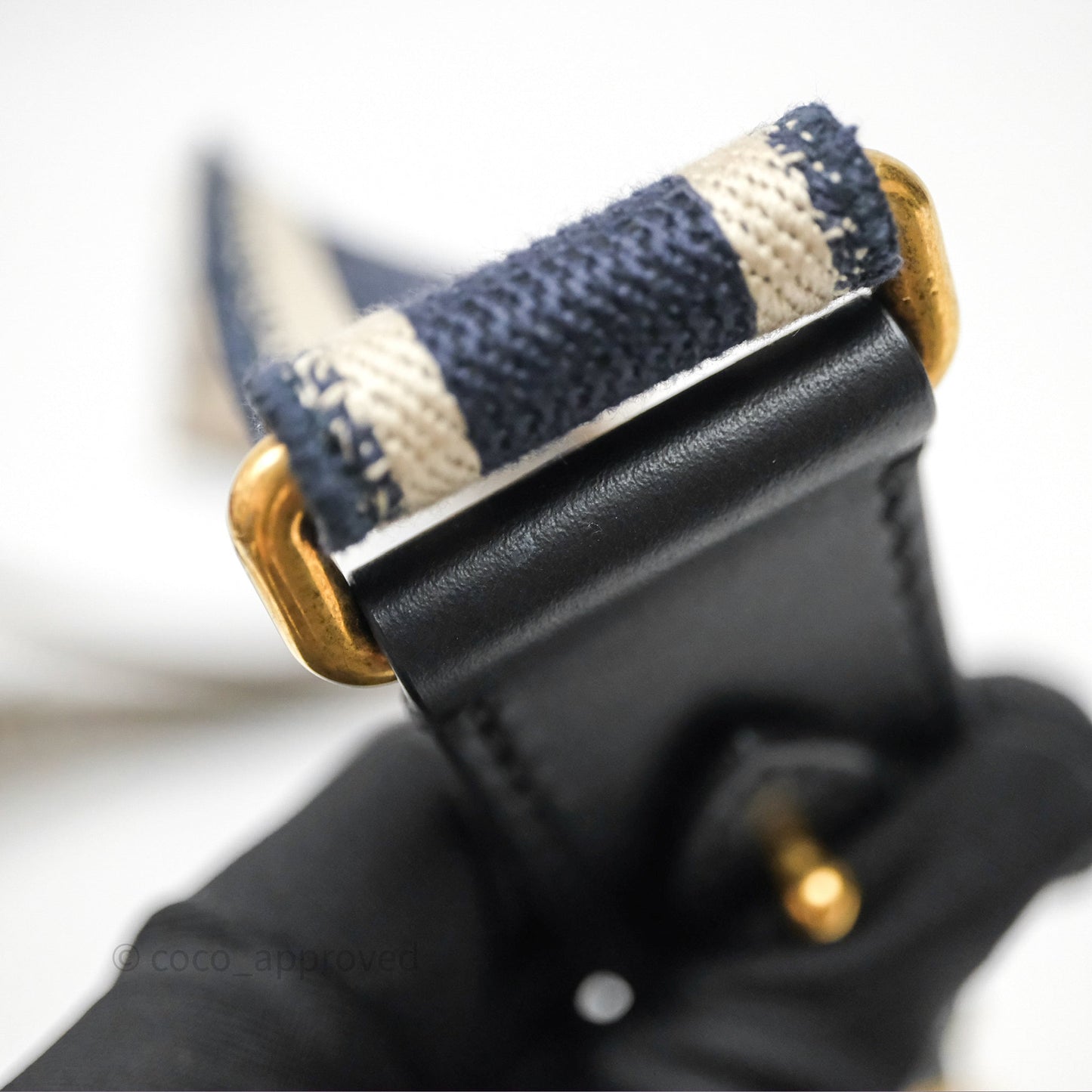 Christian Dior Adjustable Shoulder Strap Navy