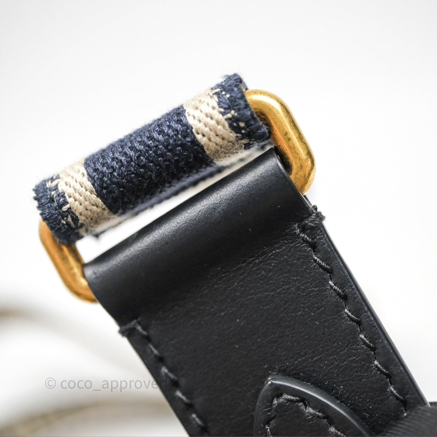 Christian Dior Adjustable Shoulder Strap Navy