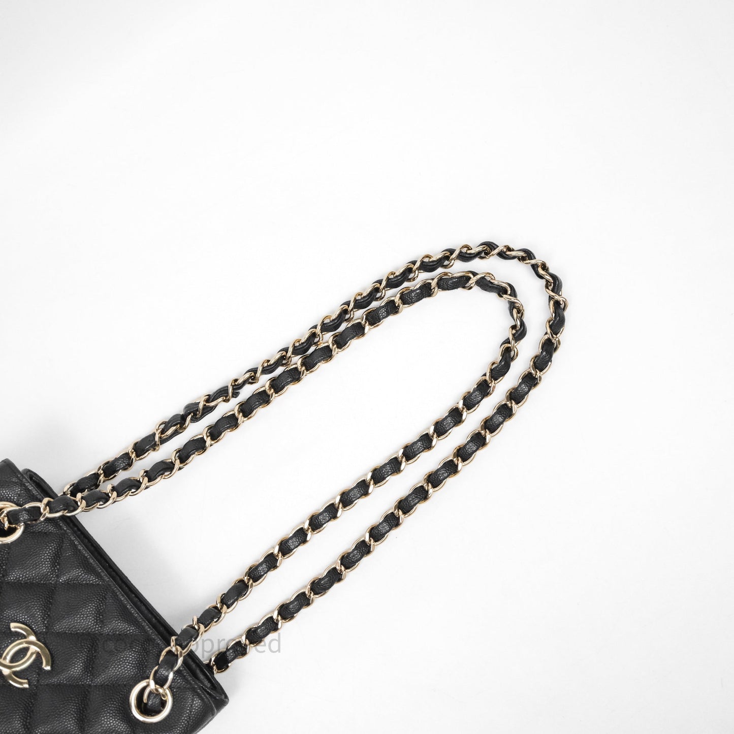 Chanel Mini Bucket Tote Black Caviar Gold Hardware 22S