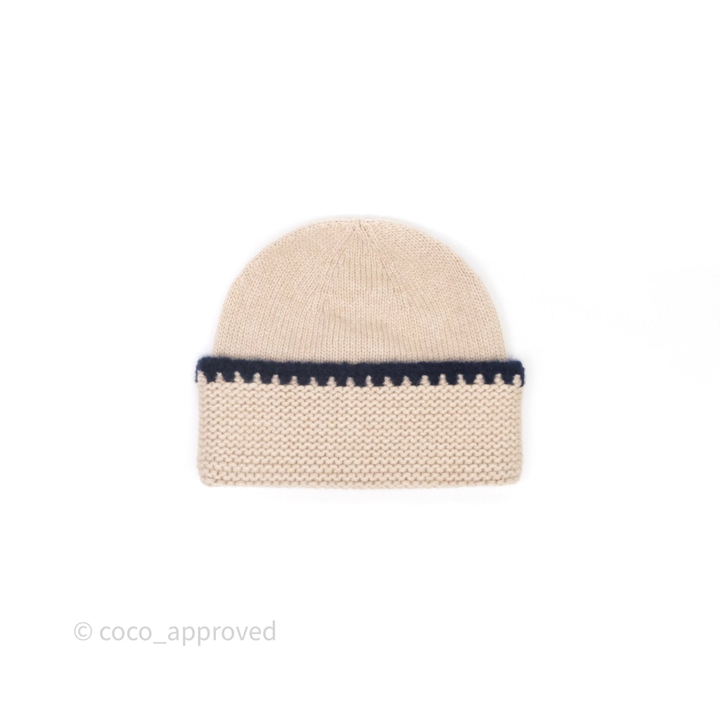 Chanel CC Knit Beanie Beige 23A