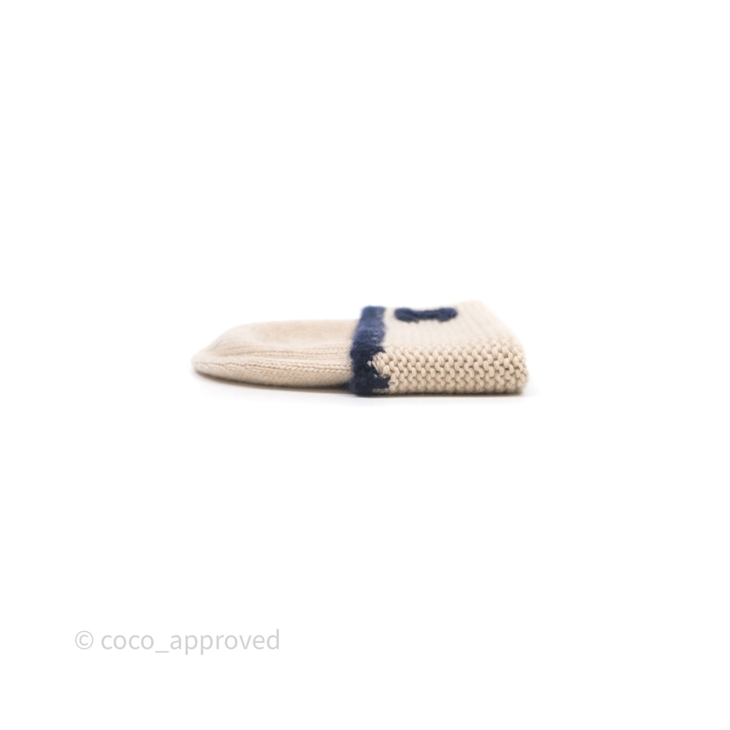 Chanel CC Knit Beanie Beige 23A