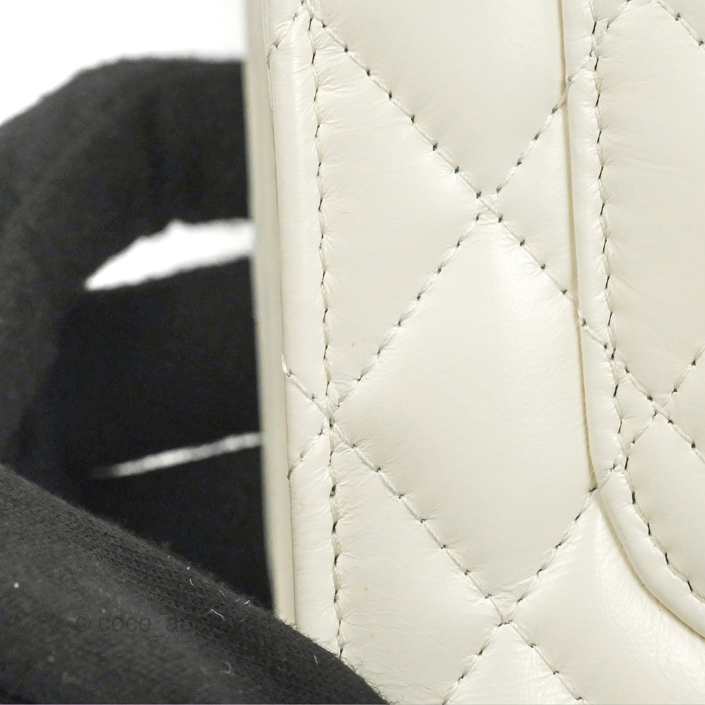 Chanel Rainbow Top Handle Wallet On Chain WOC White Glazed Lambskin 23P
