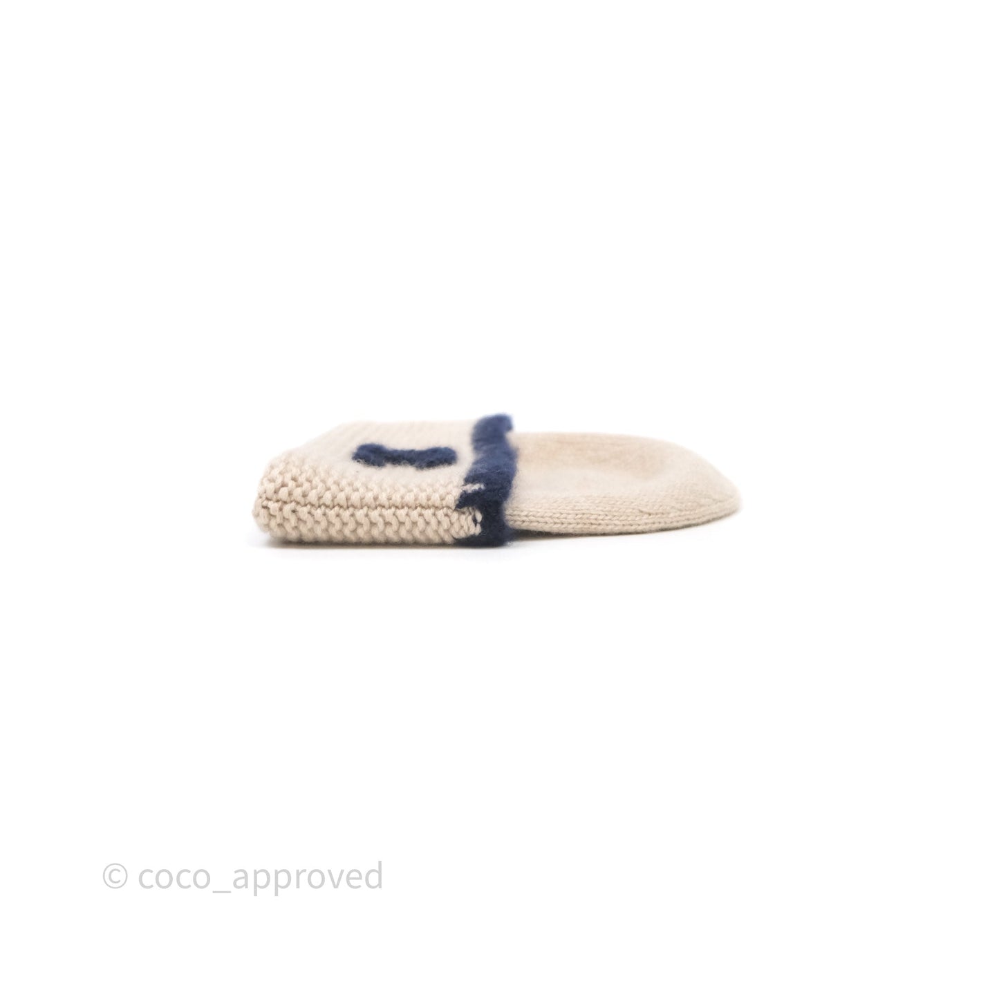 Chanel CC Knit Beanie Beige 23A