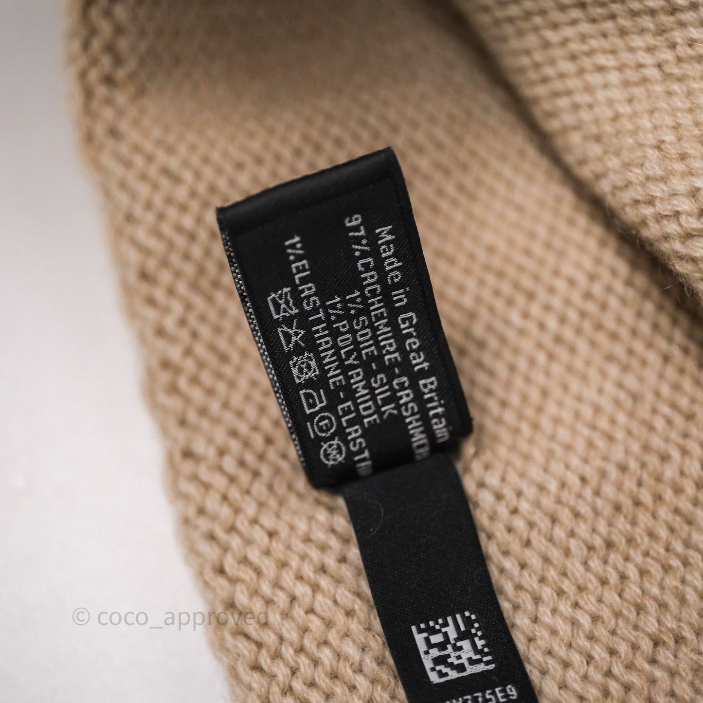 Chanel CC Knit Beanie Beige 23A