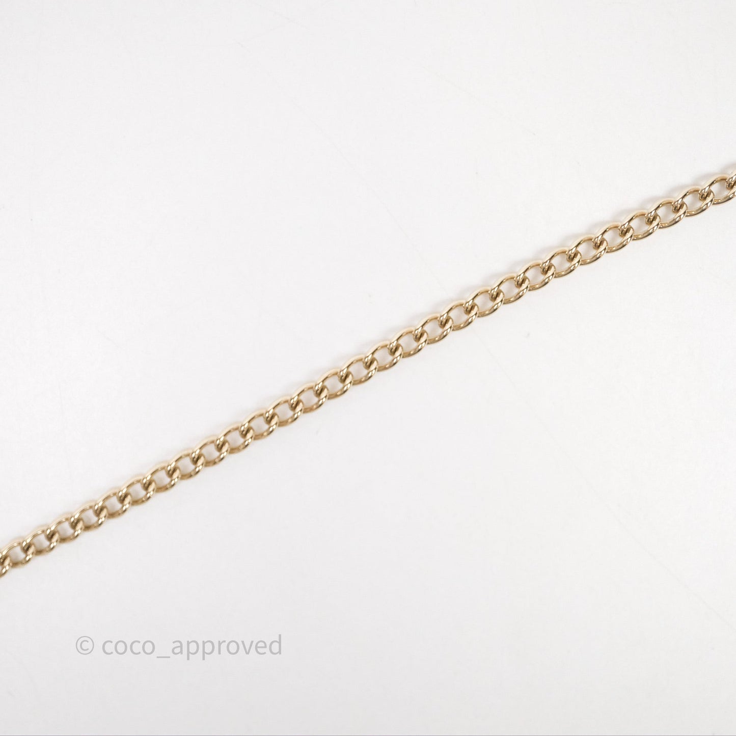 Chanel CC Logo Adjustable Necklace Gold Tone 25V
