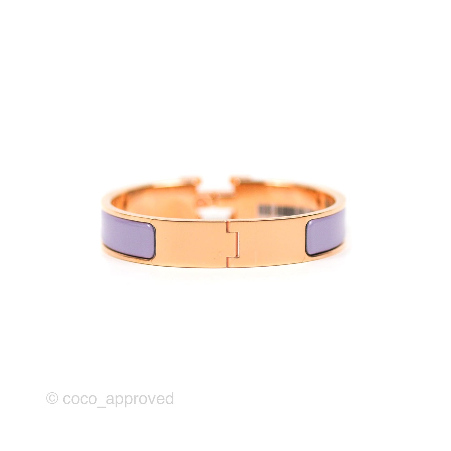 Hermès Clic H Bracelet Parme Rose Gold PM