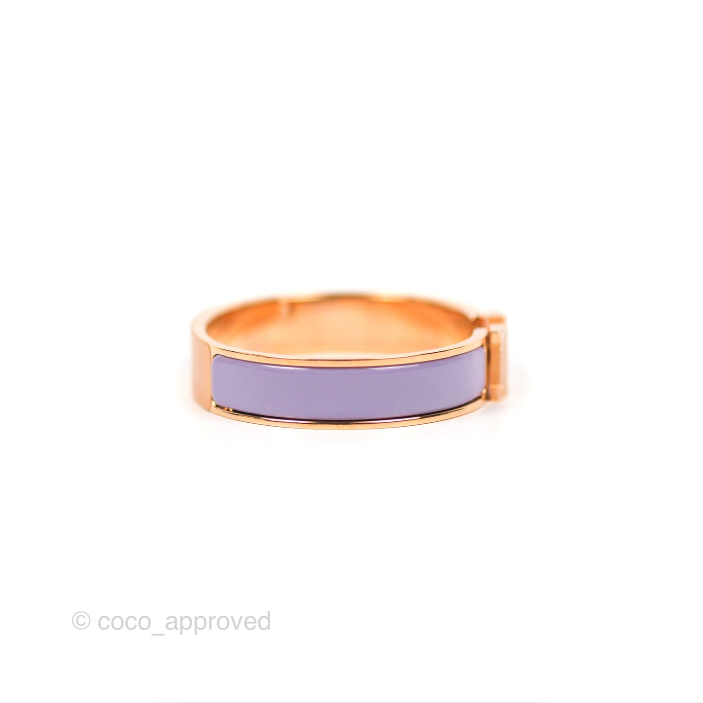 Hermès Clic H Bracelet Parme Rose Gold PM