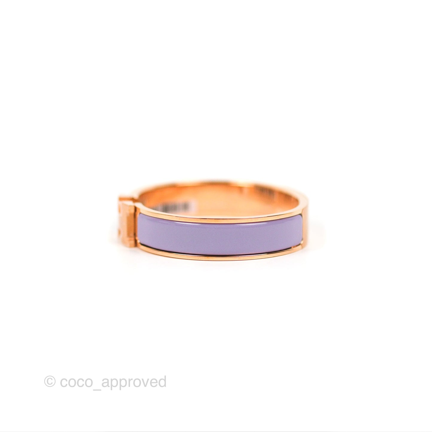 Hermès Clic H Bracelet Parme Rose Gold PM