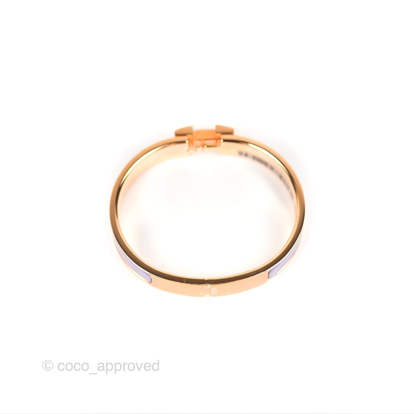 Hermès Clic H Bracelet Parme Rose Gold PM