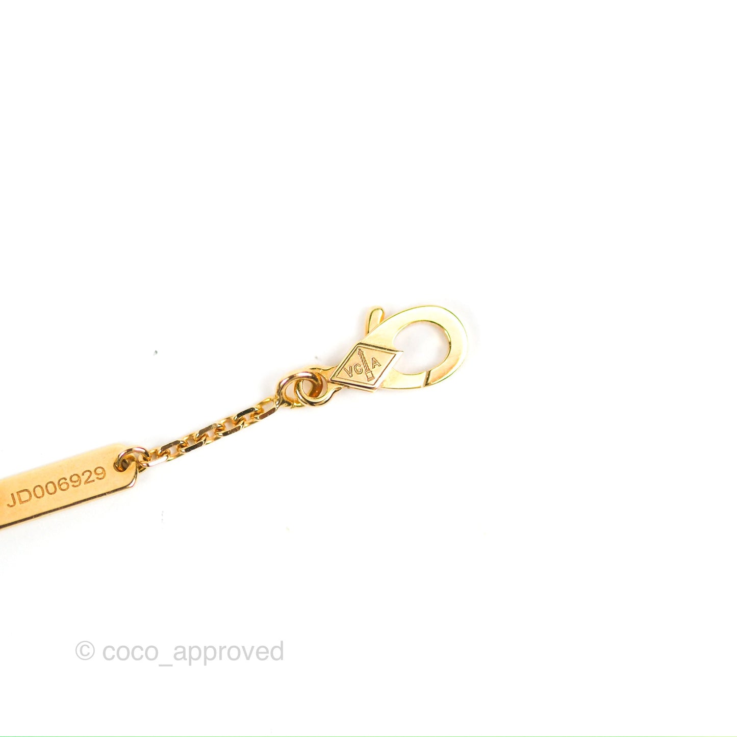 Van Cleef & Arpels Vintage Alhambra Pendant White Mother-of-pearl Yellow Gold