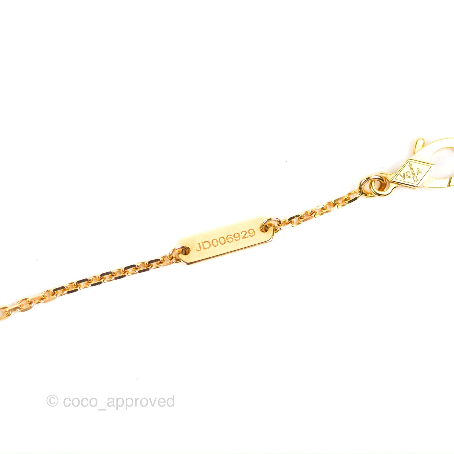 Van Cleef & Arpels Vintage Alhambra Pendant White Mother-of-pearl Yellow Gold