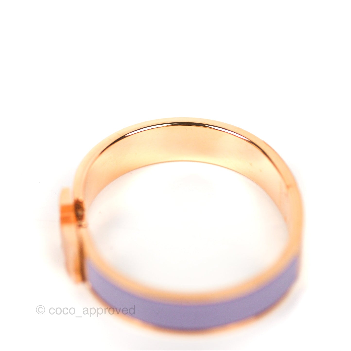 Hermès Clic H Bracelet Parme Rose Gold PM