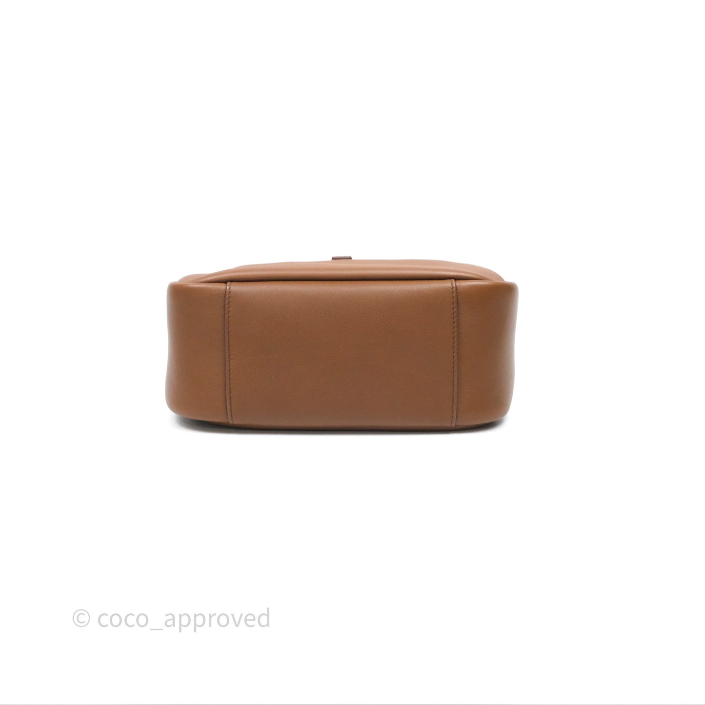 Saint Laurent LE 5 à 7 Supple Small Brown Grained Leather Gold Hardware