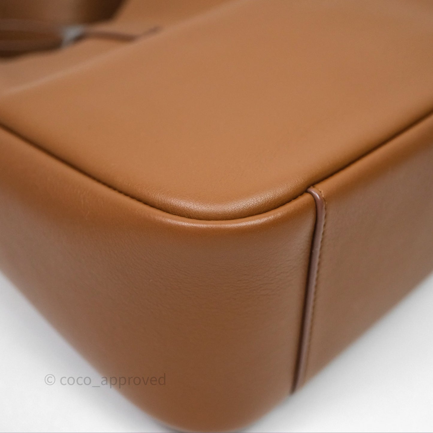Saint Laurent LE 5 à 7 Supple Small Brown Grained Leather Gold Hardware