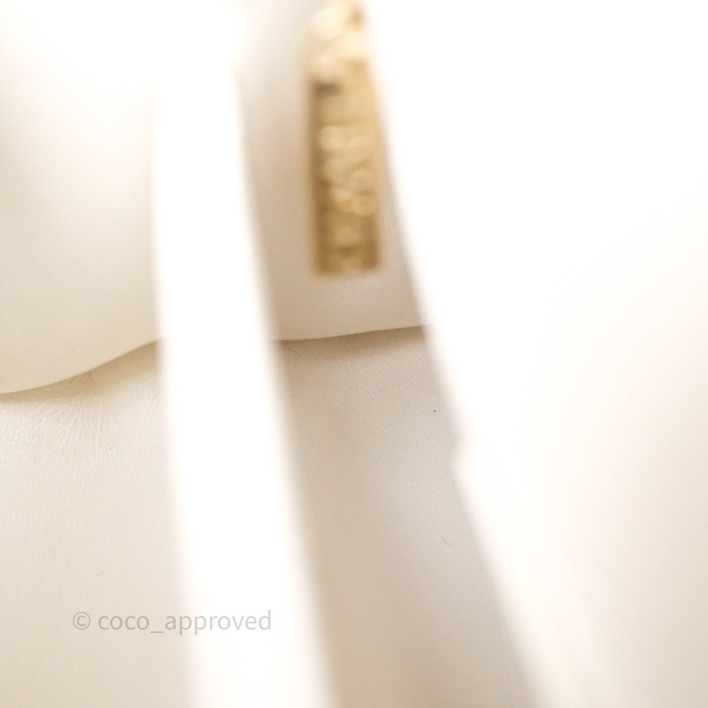 Chanel Mini Coco Handle Quilted Ivory White Caviar Gold Hardware