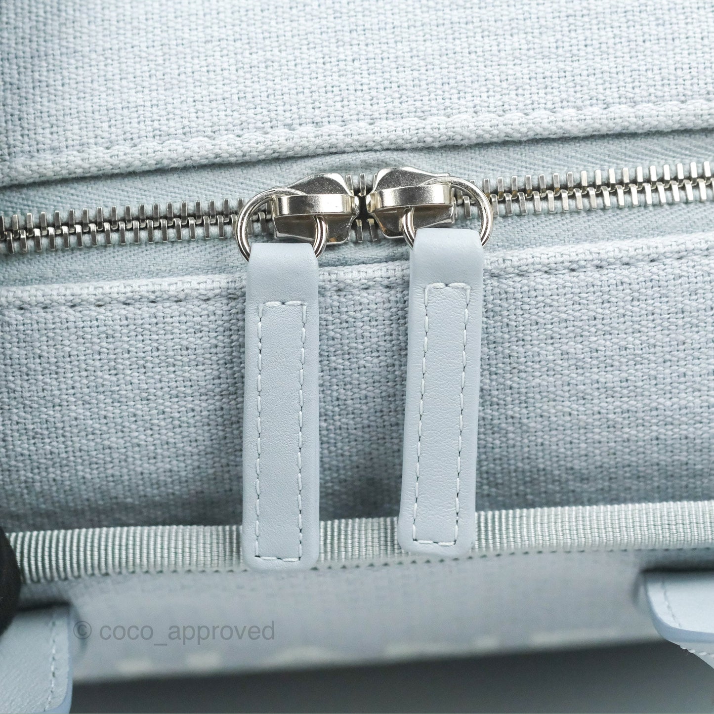 Chanel Deauville Bowling Bag Light Blue Silver Hardware 22c