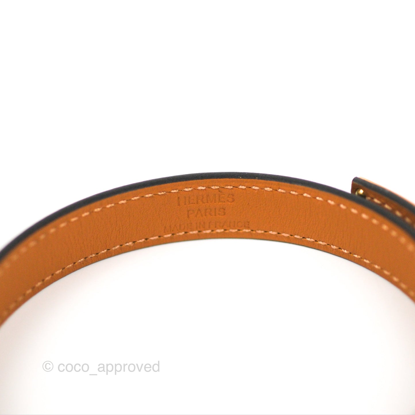 Hermès Kelly Double Tour Bracelet Black Swift Rose Gold Hardware