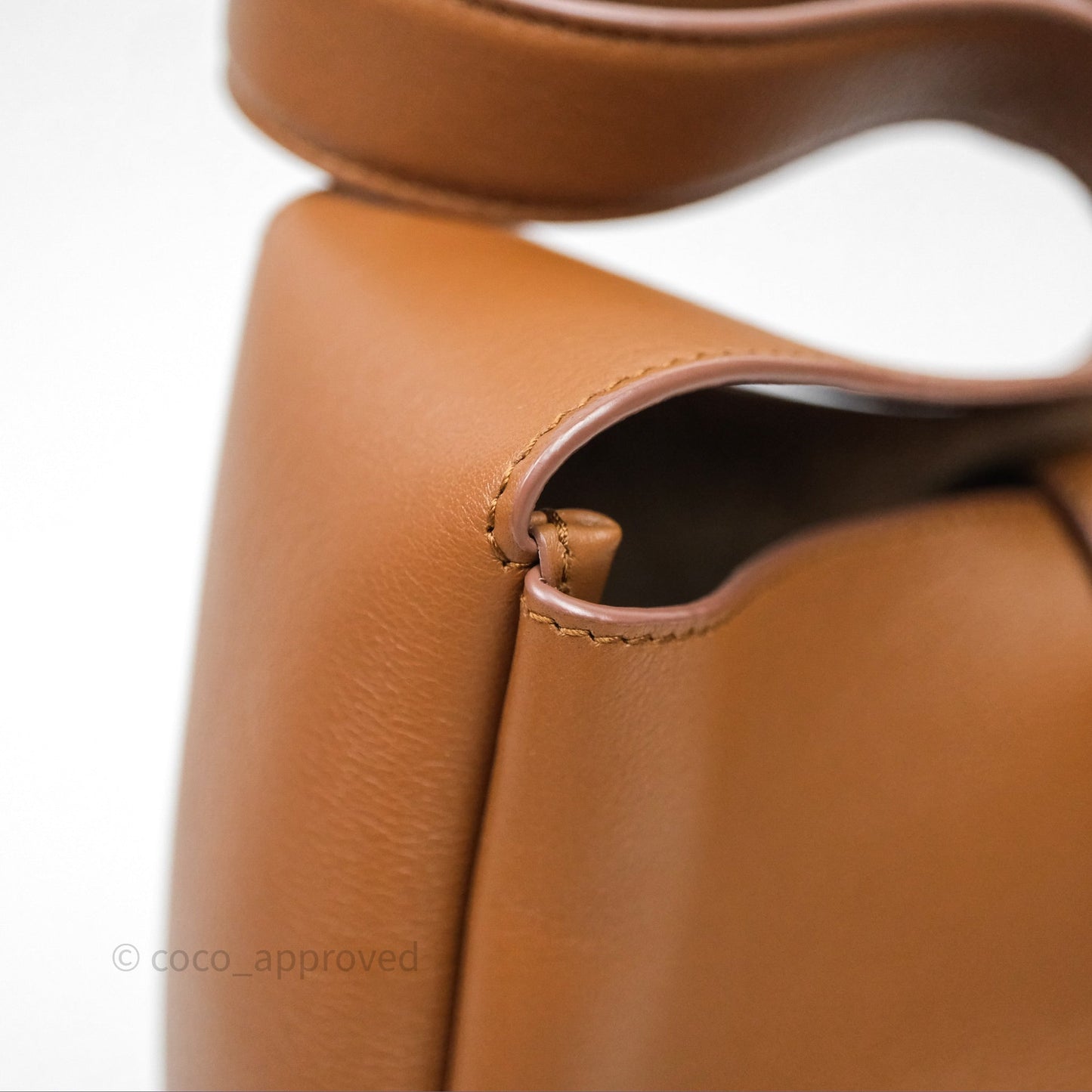 Saint Laurent LE 5 à 7 Supple Small Brown Grained Leather Gold Hardware