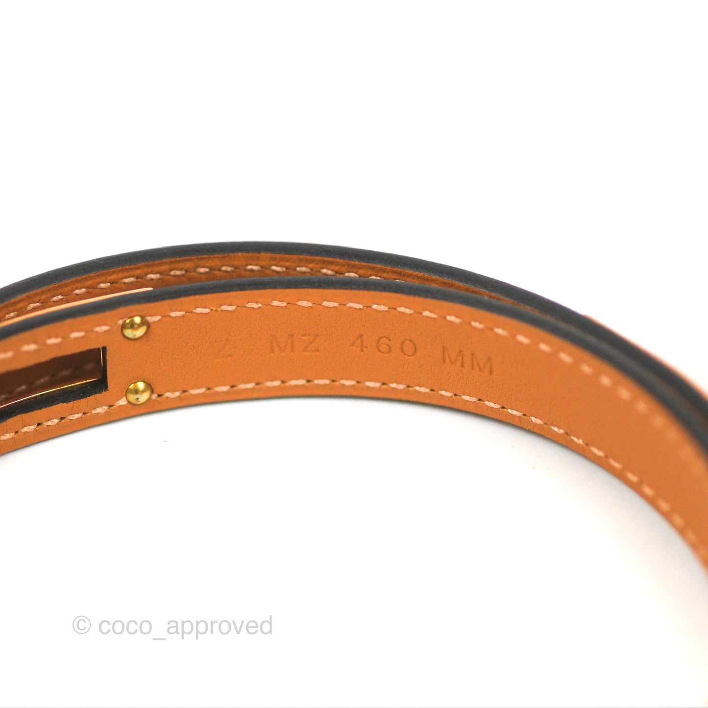 Hermès Kelly Double Tour Bracelet Black Swift Rose Gold Hardware