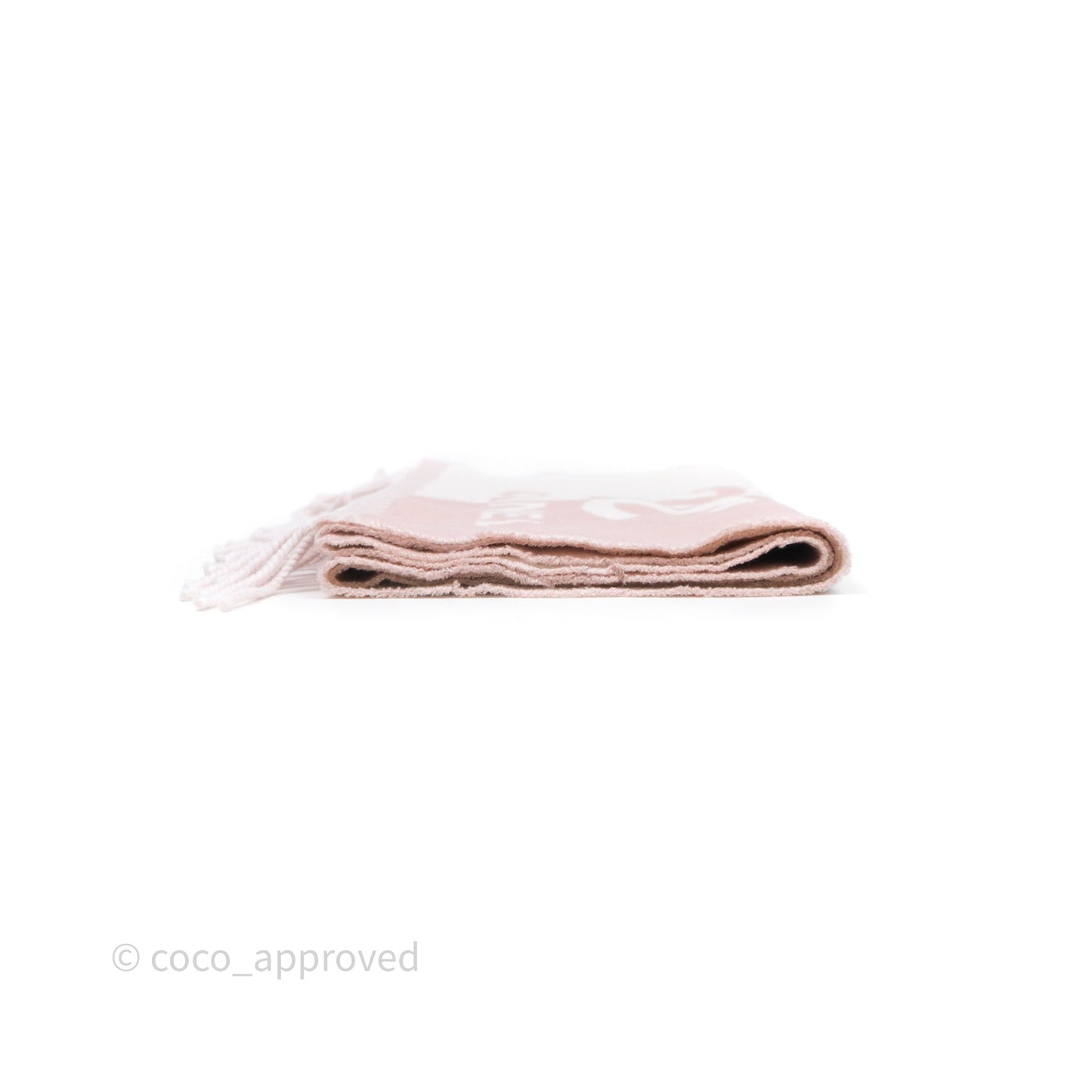Chanel Wool Knit Scarf Pink