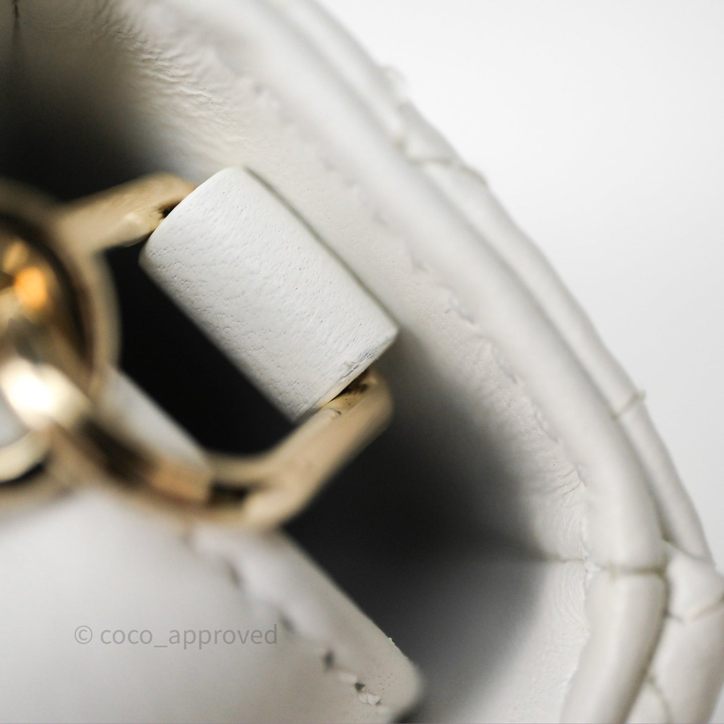 Christian Dior Medium Lady D-Joy Bag Butterfly White Lambskin Cannage Gold Hardware