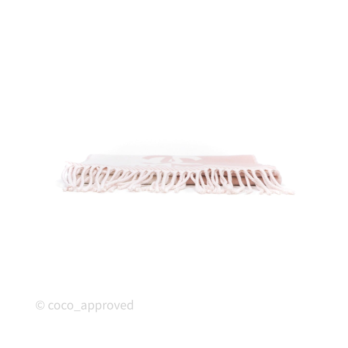 Chanel Wool Knit Scarf Pink