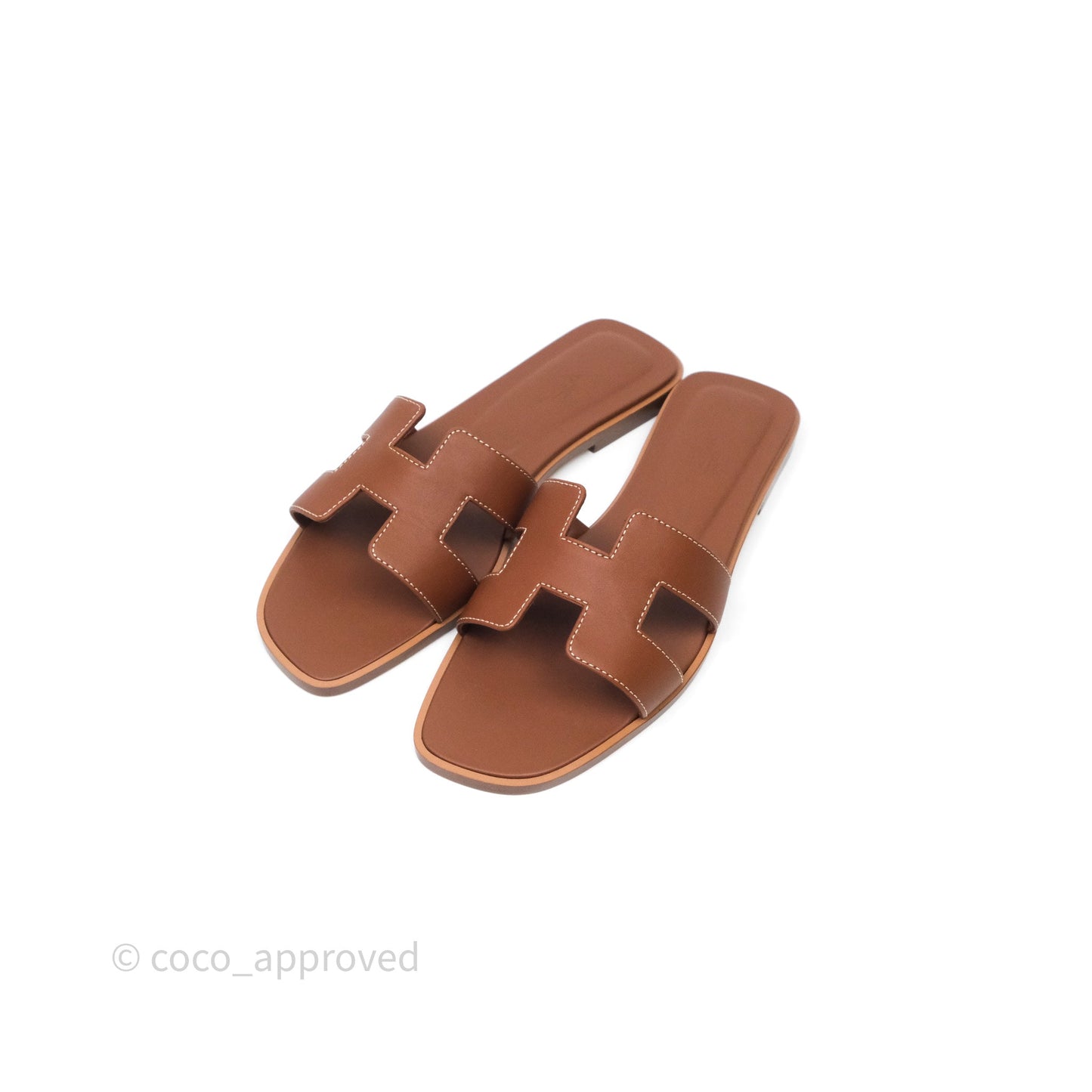 Hermès Oran Sandals in Gold Size 37