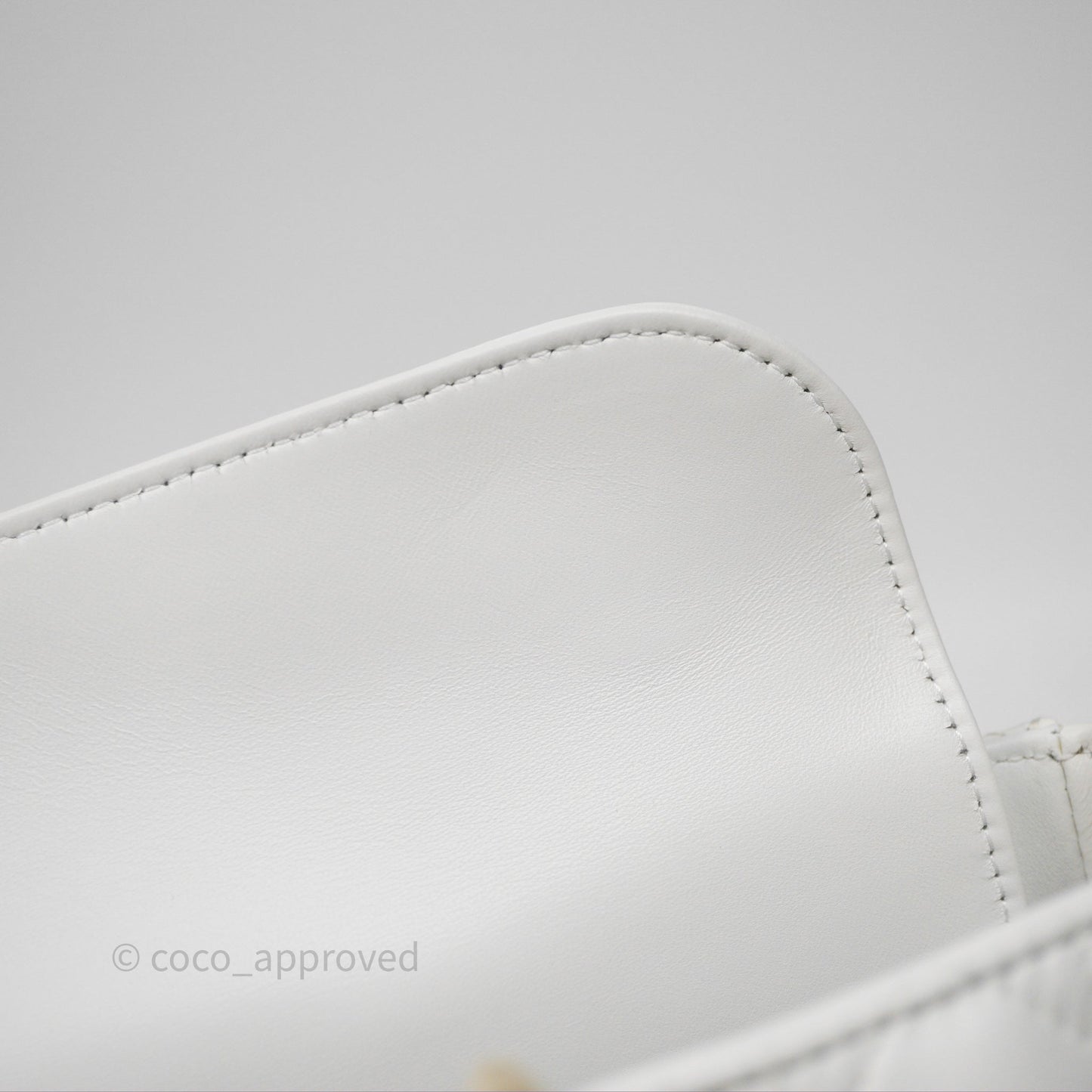 Christian Dior Medium Lady D-Joy Bag Butterfly White Lambskin Cannage Gold Hardware