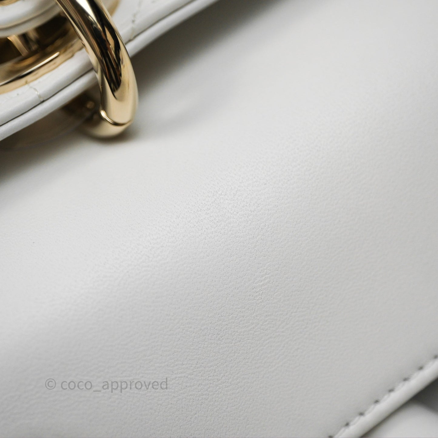 Christian Dior Medium Lady D-Joy Bag Butterfly White Lambskin Cannage Gold Hardware