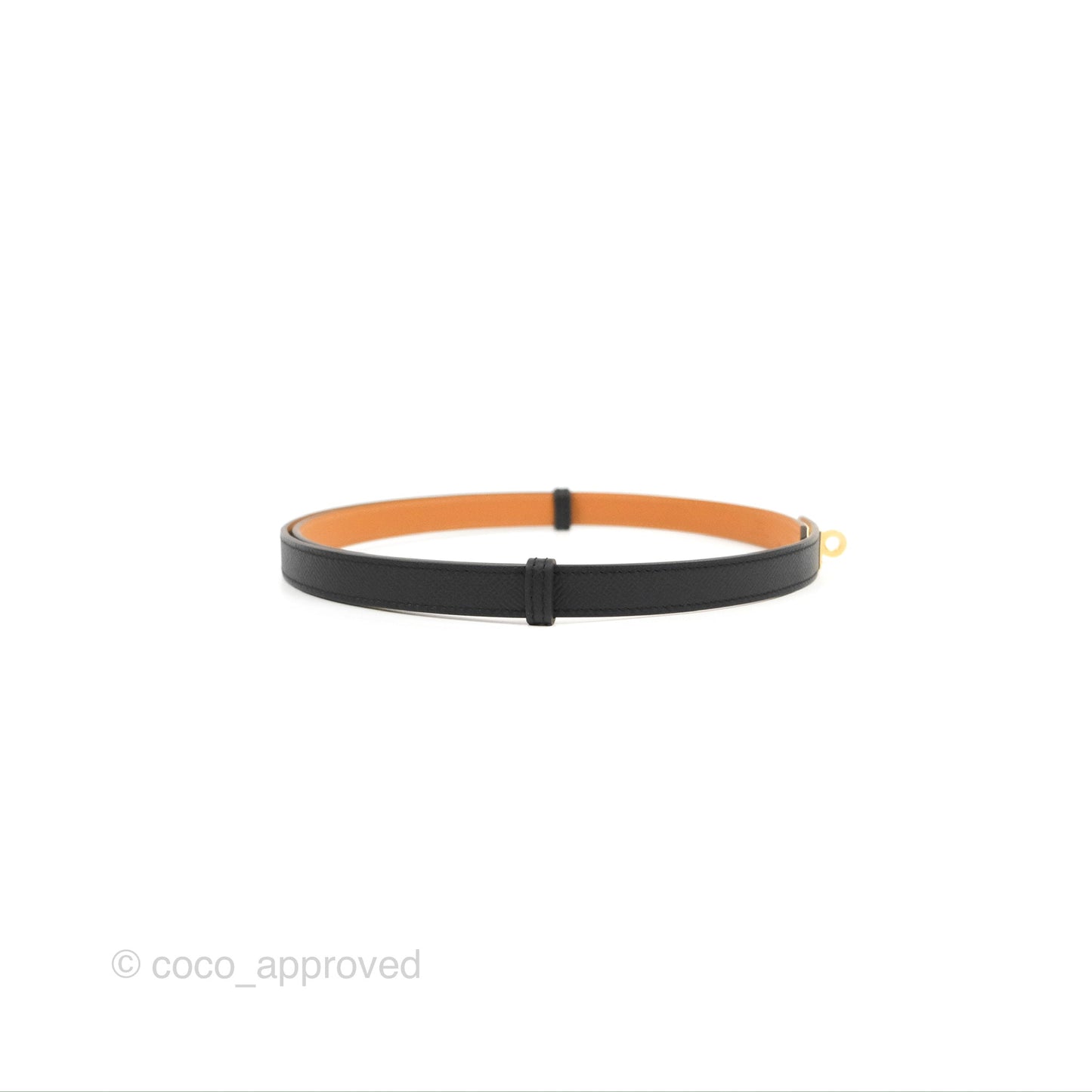 Hermès Epsom Kelly Pocket 18 Belt Black Gold Hardware