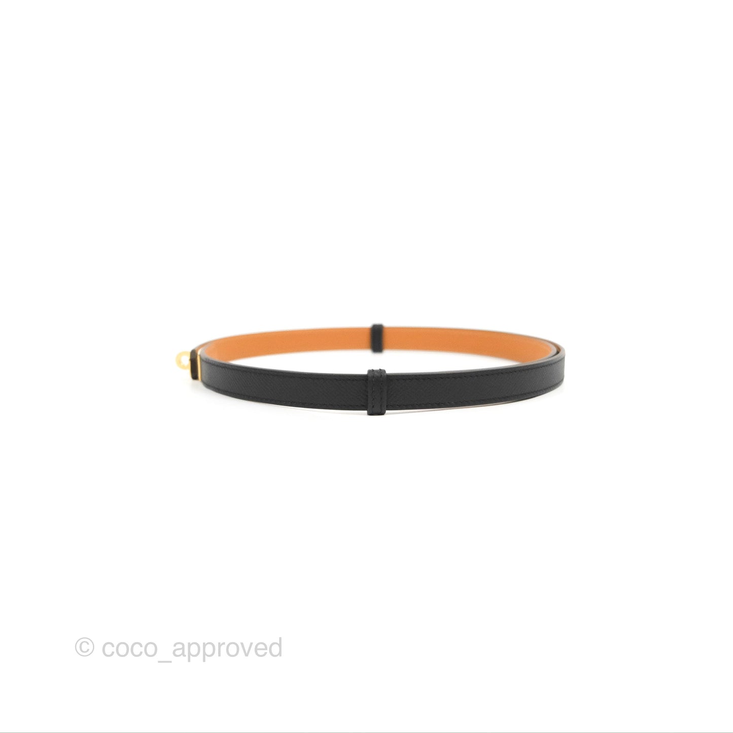 Hermès Epsom Kelly Pocket 18 Belt Black Gold Hardware