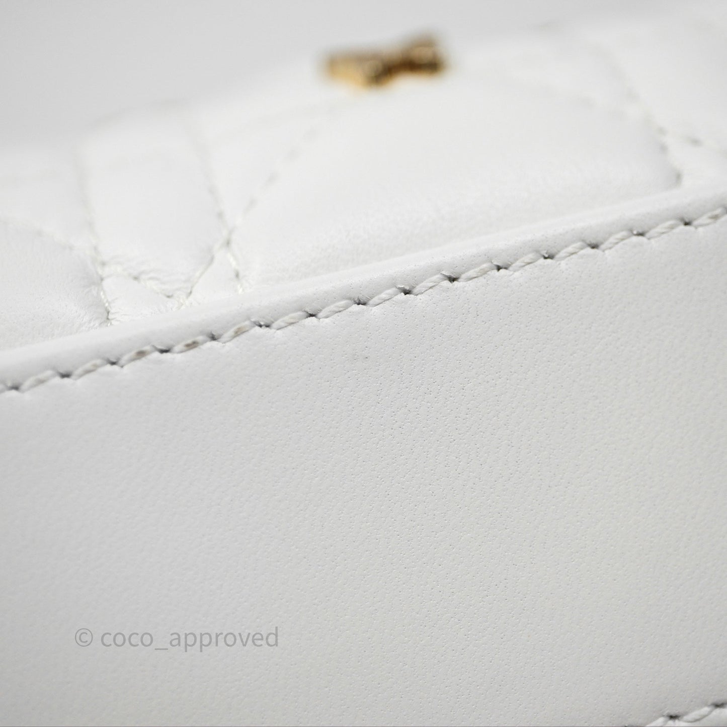 Christian Dior Medium Lady D-Joy Bag Butterfly White Lambskin Cannage Gold Hardware