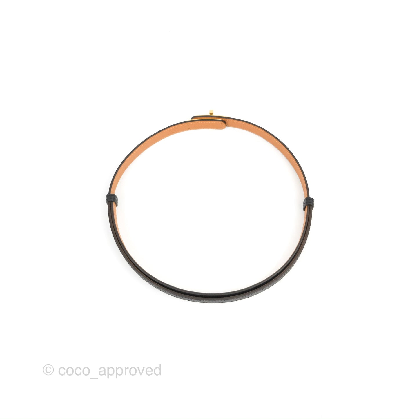 Hermès Epsom Kelly Pocket 18 Belt Black Gold Hardware