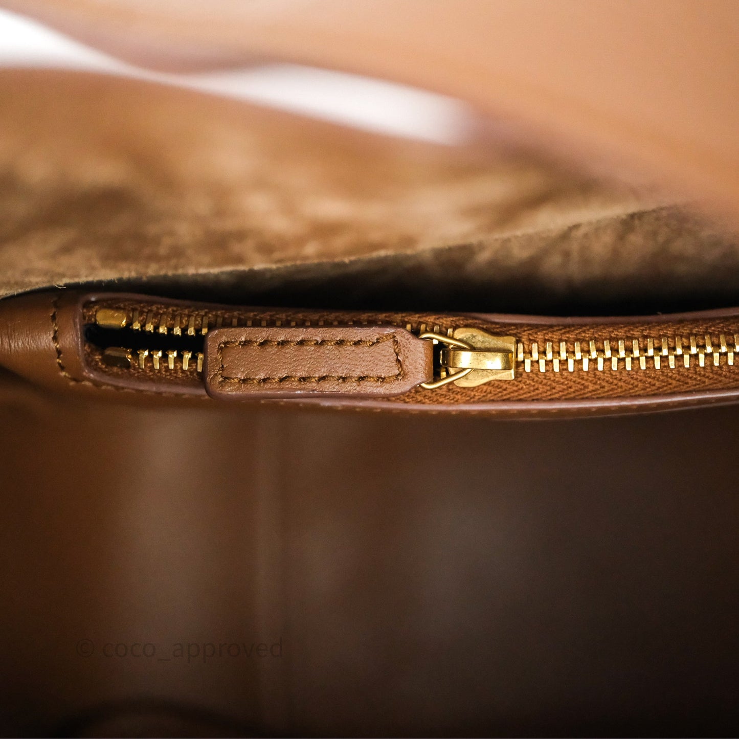 Saint Laurent LE 5 à 7 Supple Small Brown Grained Leather Gold Hardware