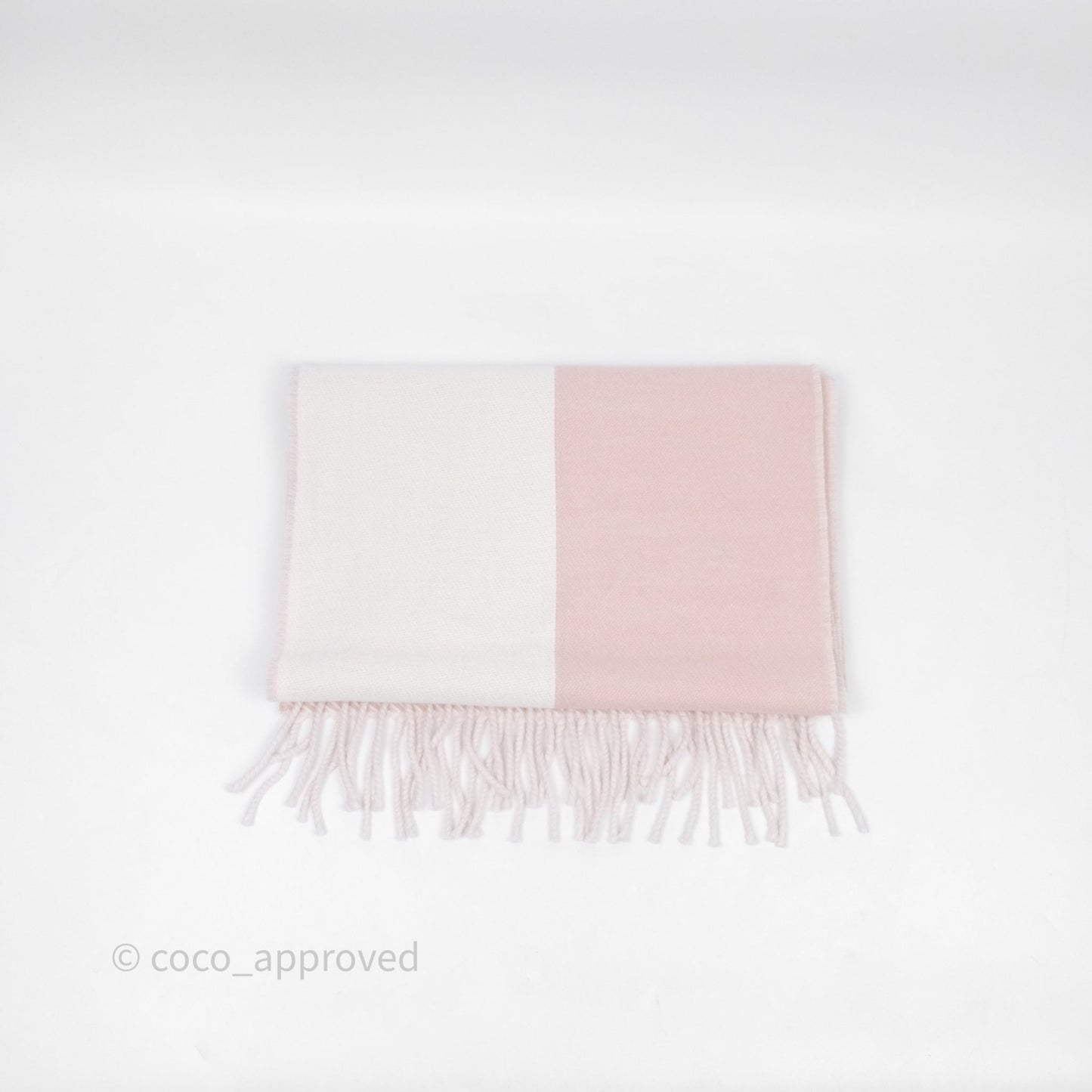 Chanel Wool Knit Scarf Pink