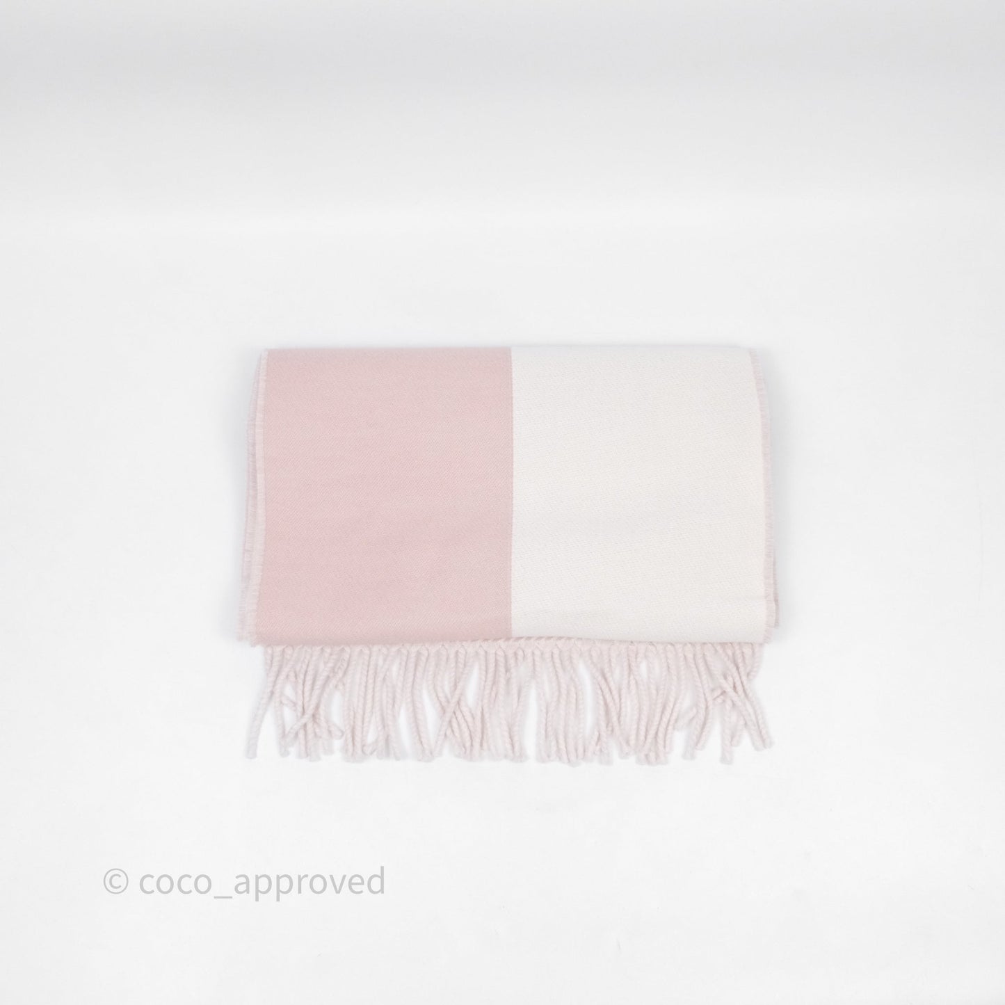 Chanel Wool Knit Scarf Pink