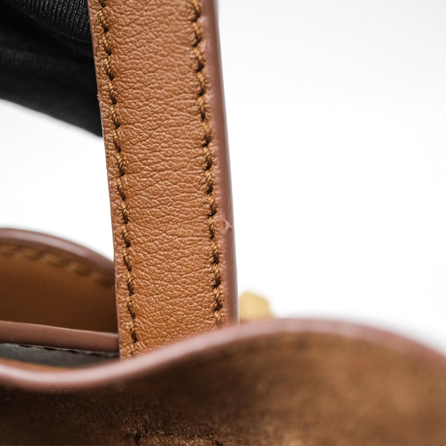 Saint Laurent LE 5 à 7 Supple Small Brown Grained Leather Gold Hardware