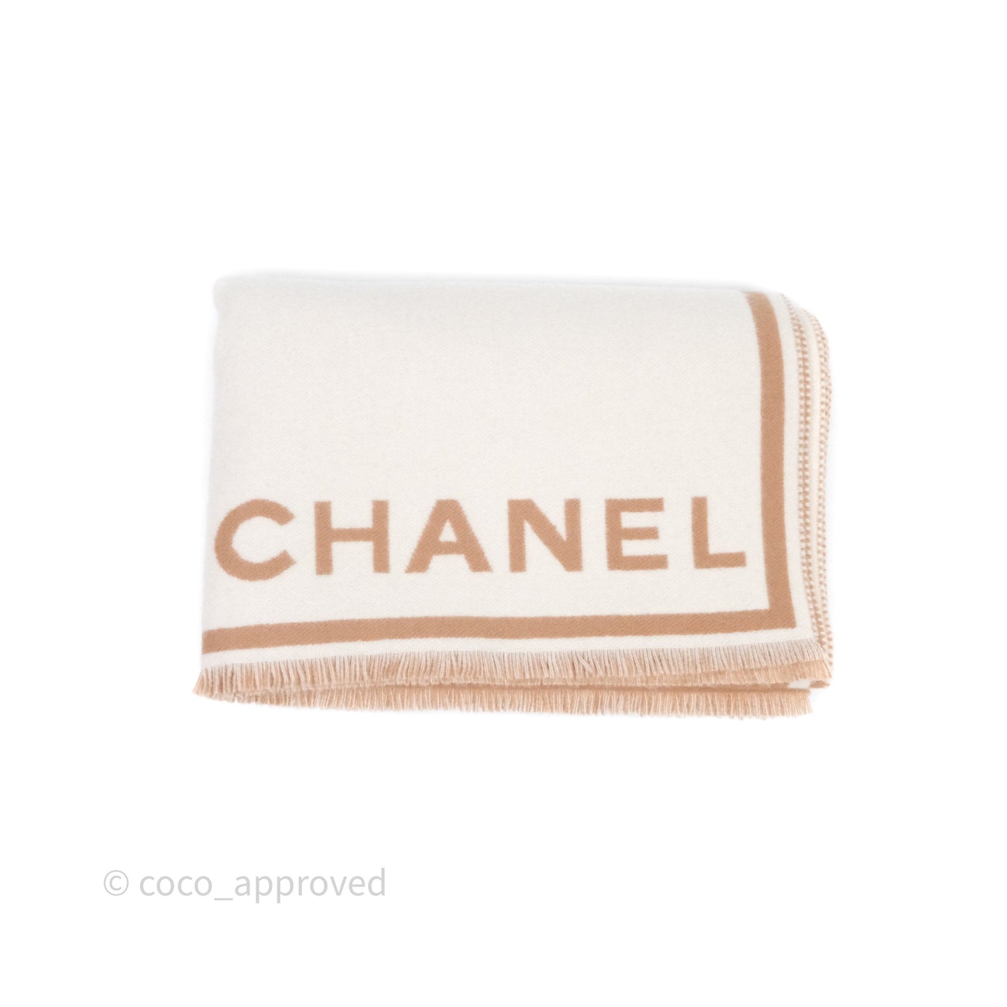 Chanel Cashmere CC Fringe Scarf
