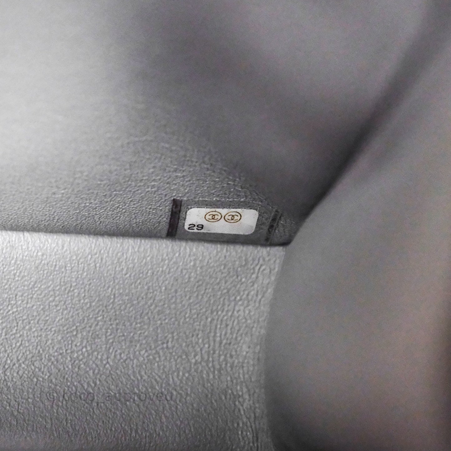 Chanel Small Classic Flap Quilted Grey Caviar Gold Hardware 20C