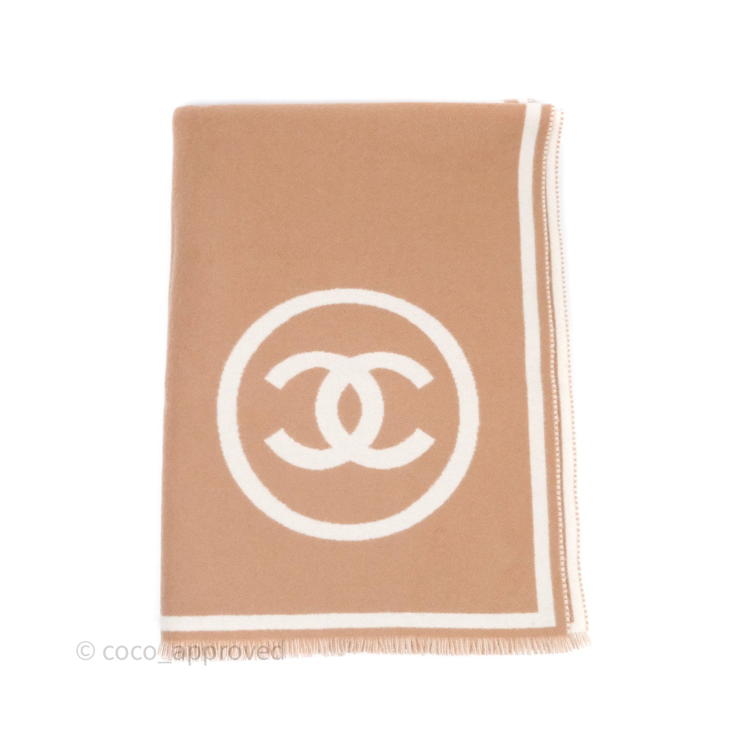 Chanel Cashmere CC Fringe Scarf